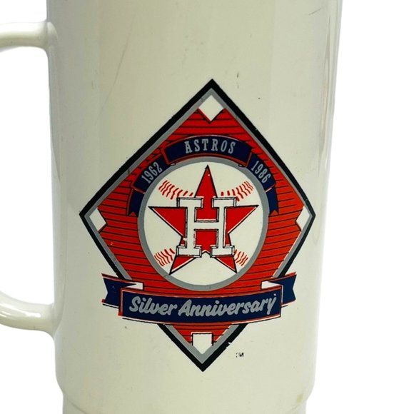 Houston Astros 25th Anniversary Mugs Set of 2 Vintage 1986 - Picture 4 of 8